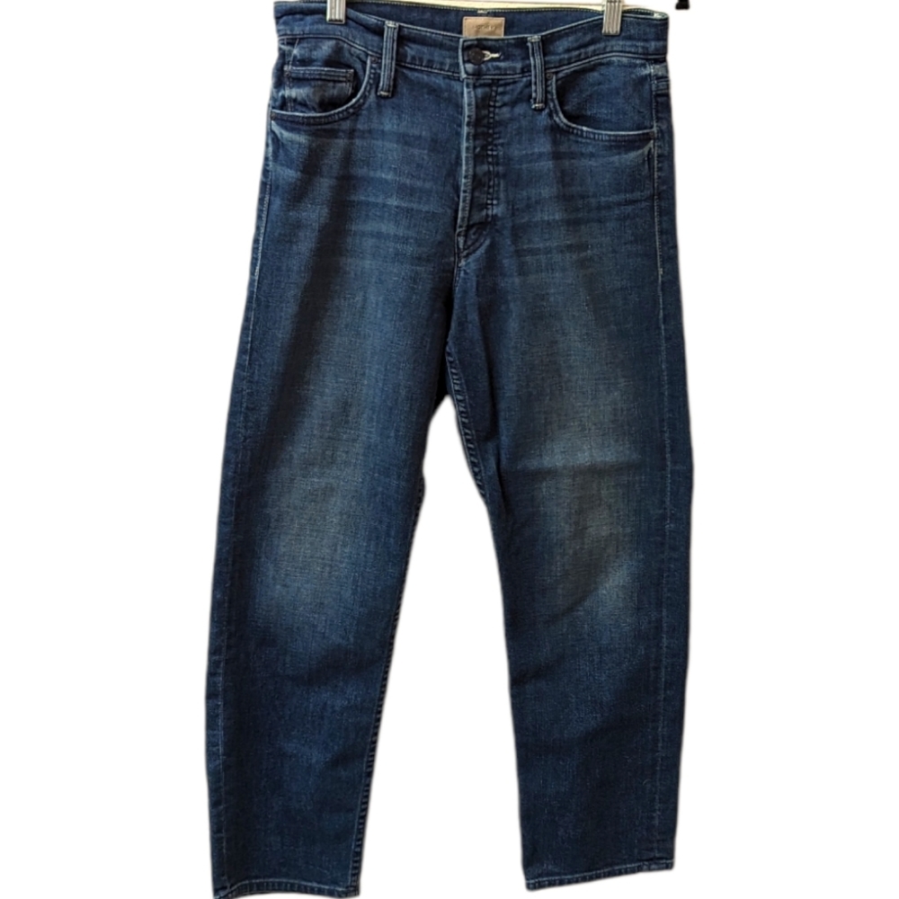 Mother Tomcat High Rise Jeans in Three Little Ships Wash (29)